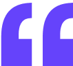 Purple quote marks.